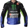 VR46 Yamaha Monster Energy MotoGP Replica Leather Biker Jacket